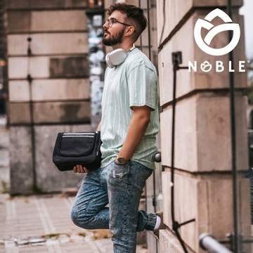 Большая мужская кожаная косметичка для косметики, черная Travel Noble