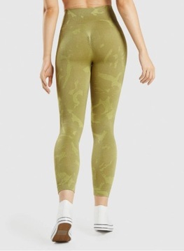 СПОРТИВНЫЕ ЛЕГГИНГИ GYMSHARK ДЛИННЫЕ ЗЕЛЕНЫЕ С УЗОРОМ S 0Z3E2_A*