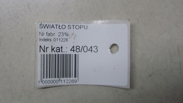 DODGE JOURNEY SVĚTLO STOP W KRYT 07-15