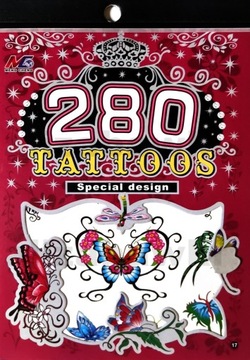 Zestaw Tatuaży Tatuaże Tymczasowe Zmywalne Tattoos
