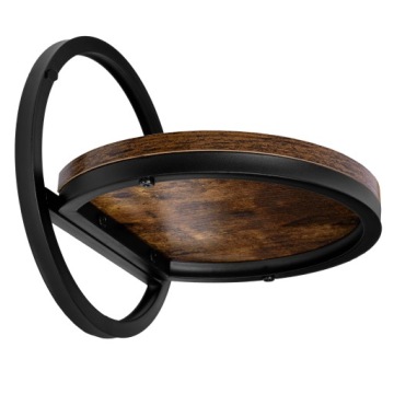 Металлическая настенная подставка для цветов в стиле лофт Black Ebro Rustic