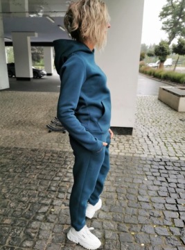 S01G PETROL ТЕПЛЫЙ СПОРТИВНЫЙ КОСТЮМ С КЕНГУРУ L