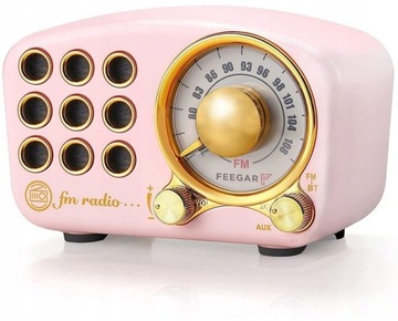 RADIO RÓŻOWE PRZENOŚNE DLA MAMY BABCI 10 GODZIN GW
