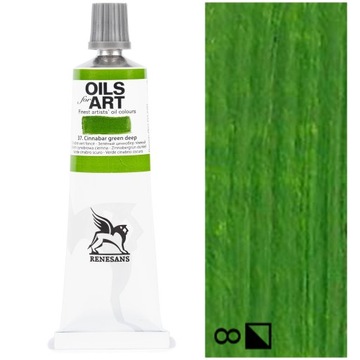 Farba Olejna OILS FOR ART artysta Renesans 60ml 37 ZIELEŃ CYNOBROWA CIEMNA