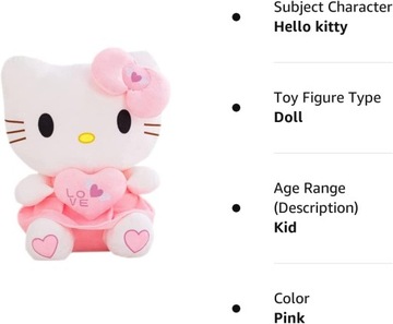 Плюшевый талисман HELLO KITTY CAT 30 СМ