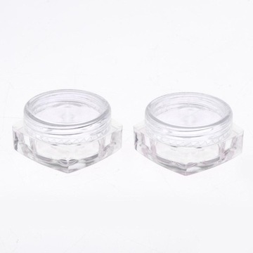 Пустые косметические баночки, баночки для пудры, баночки с прозрачными