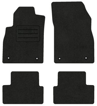 Velurové koberce Lux pro Chevrolet Cruze (2008-2023) Komplet Černé