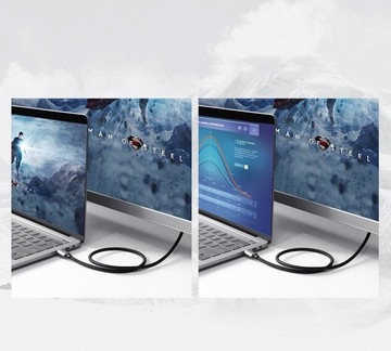 ЗЕЛЕНЫЙ КАБЕЛЬ USB C К HDMI 1.4 60 Гц 4K 1,5 М THUNDERBOLT 3 HD UHD