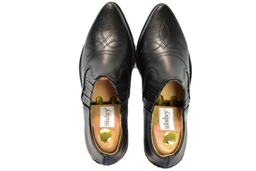 МУЖСКИЕ НИЗКИЕ ЧЕРНЫЕ КОЖАНЫЕ БОТИНКИ 41