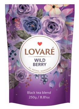LOVARE herbata liściasta Wild Berry 250 g + 50 torebek filtrujących