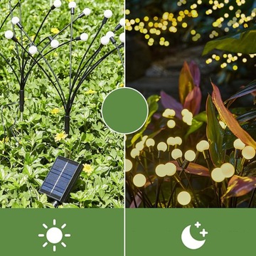 4в1 шт. СОЛНЕЧНАЯ ЛАМПА ШАРОВЫЙ СВЕТЛЯЧ САДОВЫЕ ЛАМПЫ 10LED