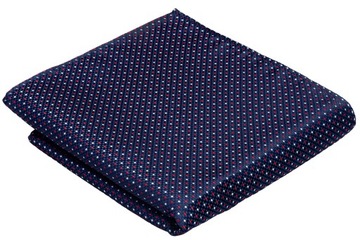 КАРМАН ТРУБКИ Квадратный Жаккард Темно-синий МИКРОФИБРА b102