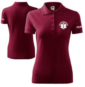 Koszulka POLO damska medyczna FIZJOTERAPEUTA dla Fizjoterapeuty XL