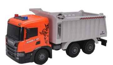 Velká Scania P 410 nákladní automobil XXL Sklápěč Dump Truck světla zvuky