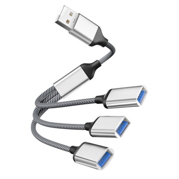 РАЗДЕЛИТЕЛЬ КАБЕЛЯ ПИТАНИЯ USB НЕЙЛОН АЛЮМИНИЕВЫЙ СПЛАВ