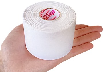 Taśma do ciała 100% bawełniana Tejp sztywny Po urazach 5cmx13,7m biały Tape