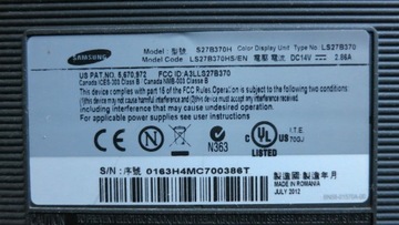 Monitor Led SAMSUNG S27B370H 27