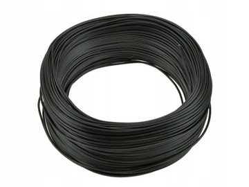 Przewód kabel instalacyjny linka giętki LGY przekrój 4mm2 czarny 100m
