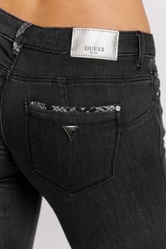 GUESS - czarne jeansy damskie COSY PHYTON 31/30