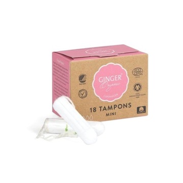 ORGANICZNE TAMPONY MINI 18 szt. GINGER ORGANIC
