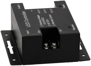 Контроллер светодиодной ленты RGB 12A овальный черный 61023