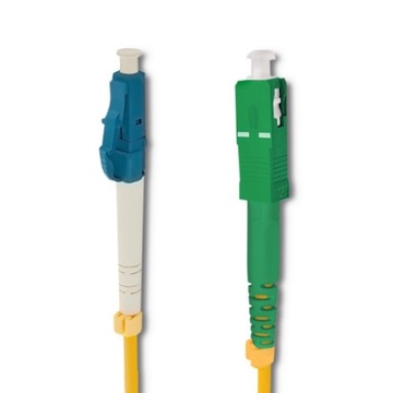 Qoltec LC/UPC-SC/APC SM Fiber Optic