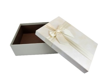 ПОДАРОЧНАЯ КОРОБКА ЭКРУ M 16X26X8CM