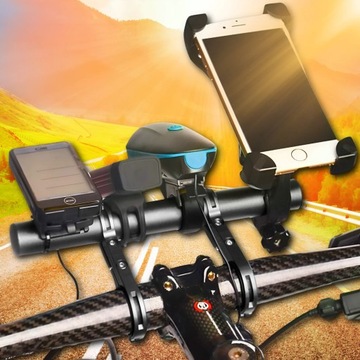 АЛЮМИНИЕВОЕ КРЕПЛЕНИЕ НА ВЕЛОСИПЕДНЫЙ РУЛЬ, УДЛИНИТЕЛЬ ВЕЛОСИПЕДНОГО РУЛЯ