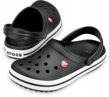 Crocs klapki Sandały chodaki męskie Crocband 11016-001 czarne 43-44