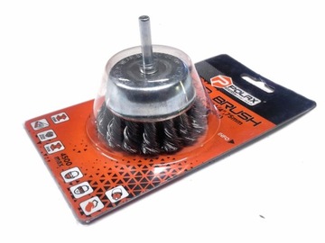 Щетка передняя проволочная с хвостовиком для дрели 1/4