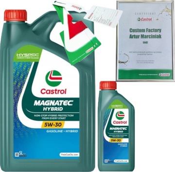 CASTROL MAGNATEC 5W30 HYBRID 6L API SP ILSAC GF-6 + ZAWIESZKA