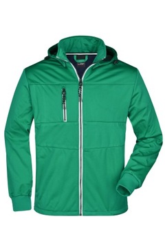 Męska kurtka morska SoftShell zielona S