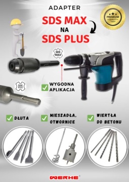 Переходник Sds Max на Sds Plus-WERHE-HIGH