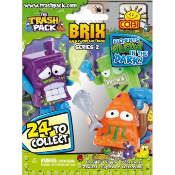 Zestaw Cobi Trash Pack Seria 2 Brix Figurka