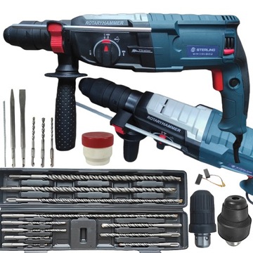 ДРЕЛЬ HAMMER DRILL PERFORMANCE HAMMER 2950W SDS+ БОЛЬШОЙ НАБОР СВЕРЛ 11 шт.