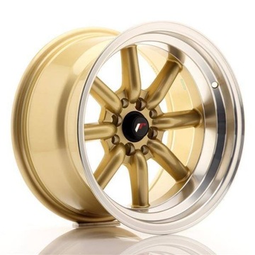 JR Wheels JR19 16x9 ET-15 4x100/114 Gold w/Machine