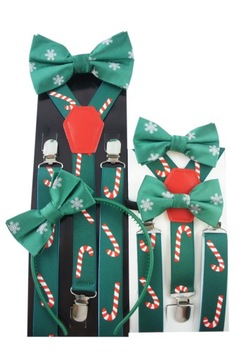Подтяжки для брюк, рождественские леденцы, трости, подарок