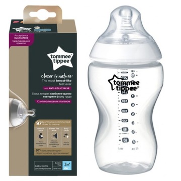 TOMMEE TIPPEE BUTELKA ANTYKOLKOWA 340ml SMOCZEK 3m