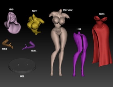 Статуэтка 1:10 — Джессика Рэббит — Кто подставил Кролика Роджера? - Пинап/NSFW