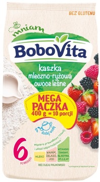 BOBOVITA KASZKA mleczno ryżowa owoce leśne 400g