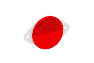 Odblask okrągły czerwony 78mm przykręcany DOB039C
