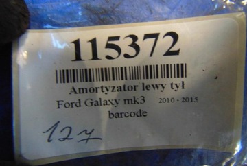 FORD GALAXY TLUMIČ LEVÝ ZADNÍ