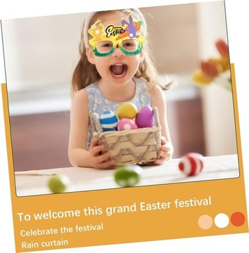 Набор из 6 пасхальных очков, аксессуаров для фотосессии