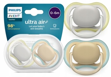 PHILIPS AVENT SMOCZEK ULTRA AIR 0-6M ODDYCHAJĄCY + ETUI