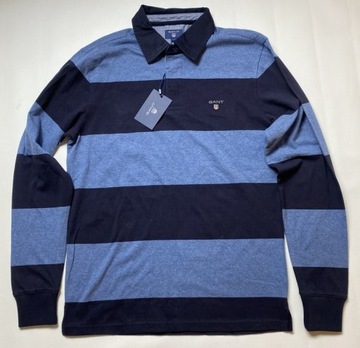 GANT BARSTRIPE HEAVY RUGGER LONG SLEEVE W PASKI/ M