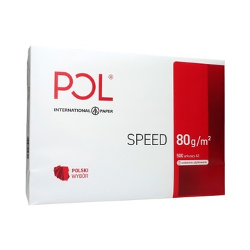 Бумага офисная PolSpeed, формат А4, 80г, 2500 листов
