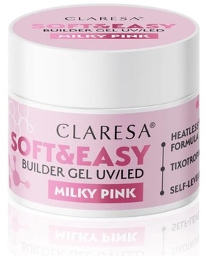 CLARESA ŻEL BUDUJĄCY MILKY PINK 45g