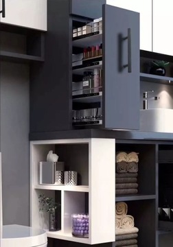 Мебельная ручка для рейлинга матовое золото 64мм