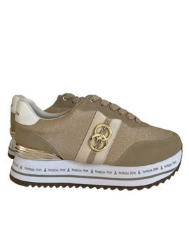 Patrizia Pepe sneakersy złote beżowe r. 40