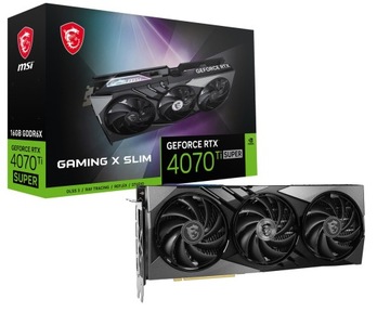 Karta MSI RTX 4070 TI SUPER 16G GAMING X SLIM GDDR6X DLSS3